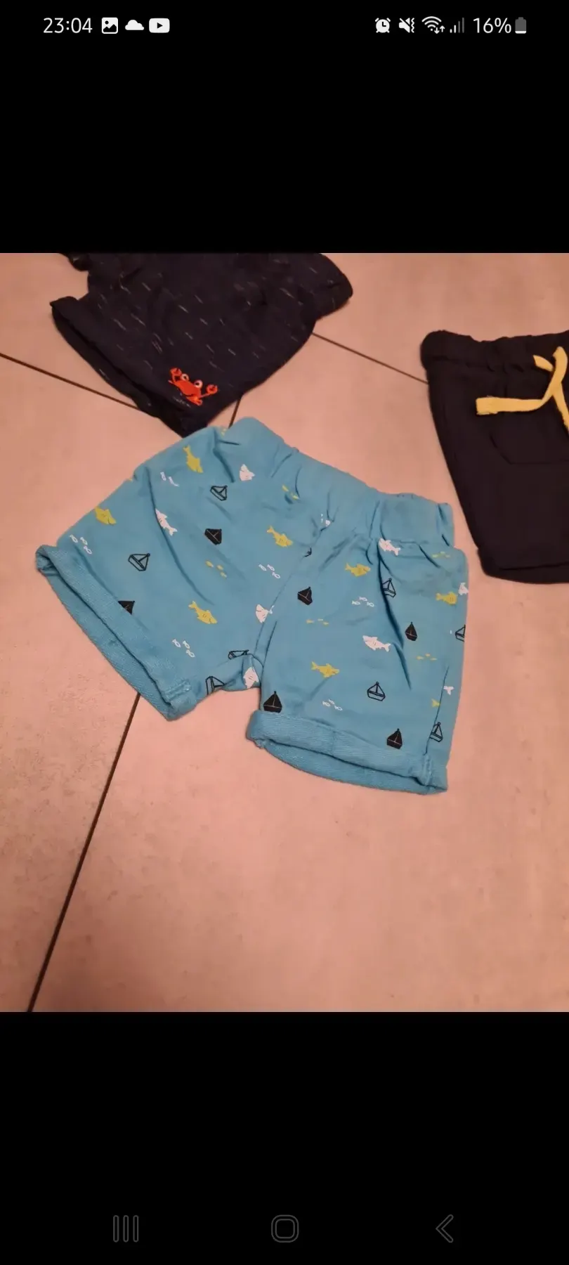 Hosen Set kurz Größe 62 von Topomini