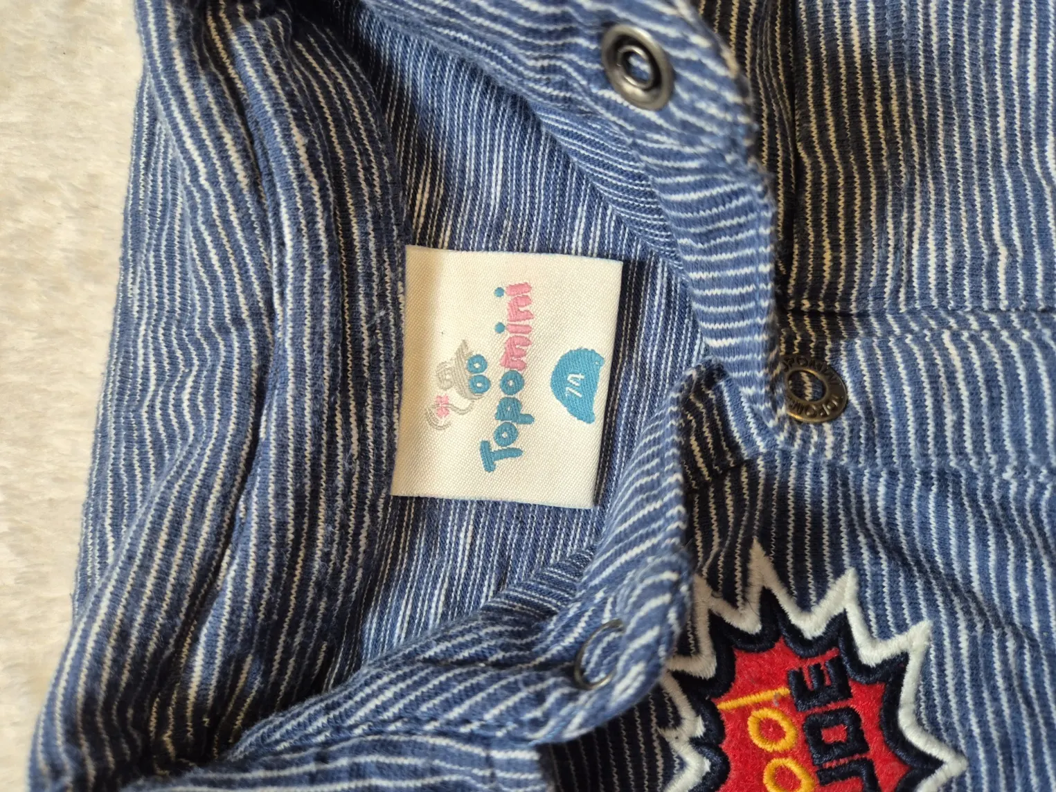 Langarmshirt / Shirt, Hemd, Jungen, Topomini, Größe 74
