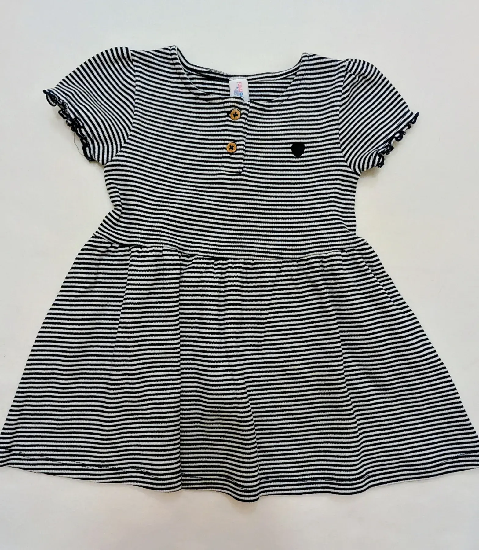 Süßes Topomini Kleid – Gestreift – Marine/Weiß – Gr. 86