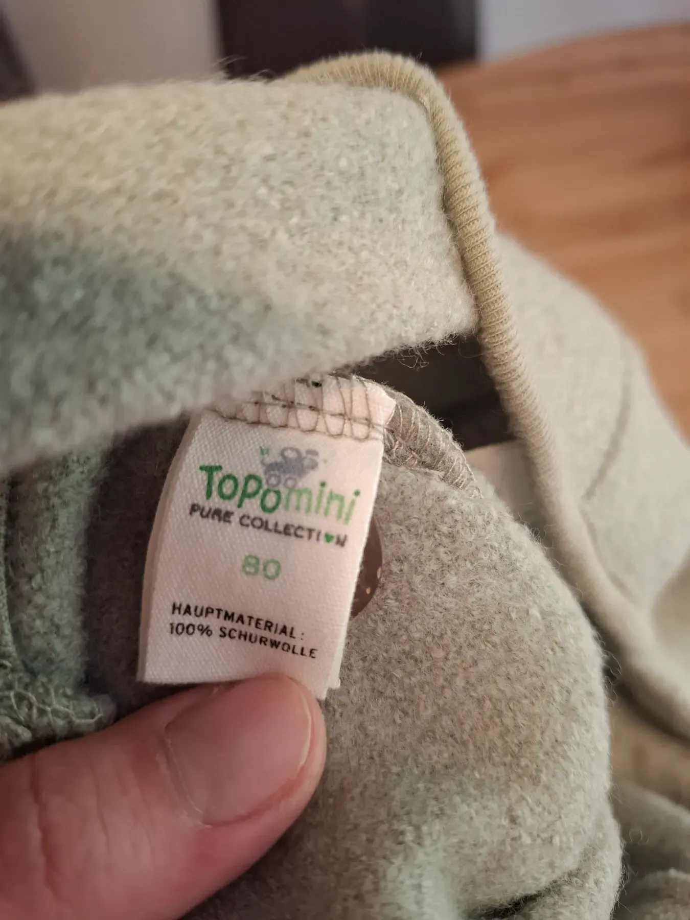 Latzhose Wollwalk Größe 80 Topomini