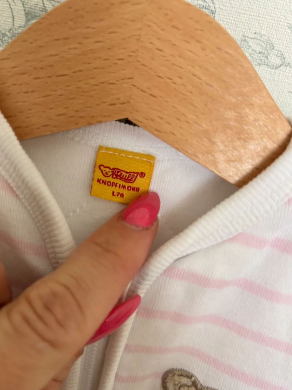 Steiff Schlafsack 70 cm – Knopf im Ohr – Baumwolle – neuwertig