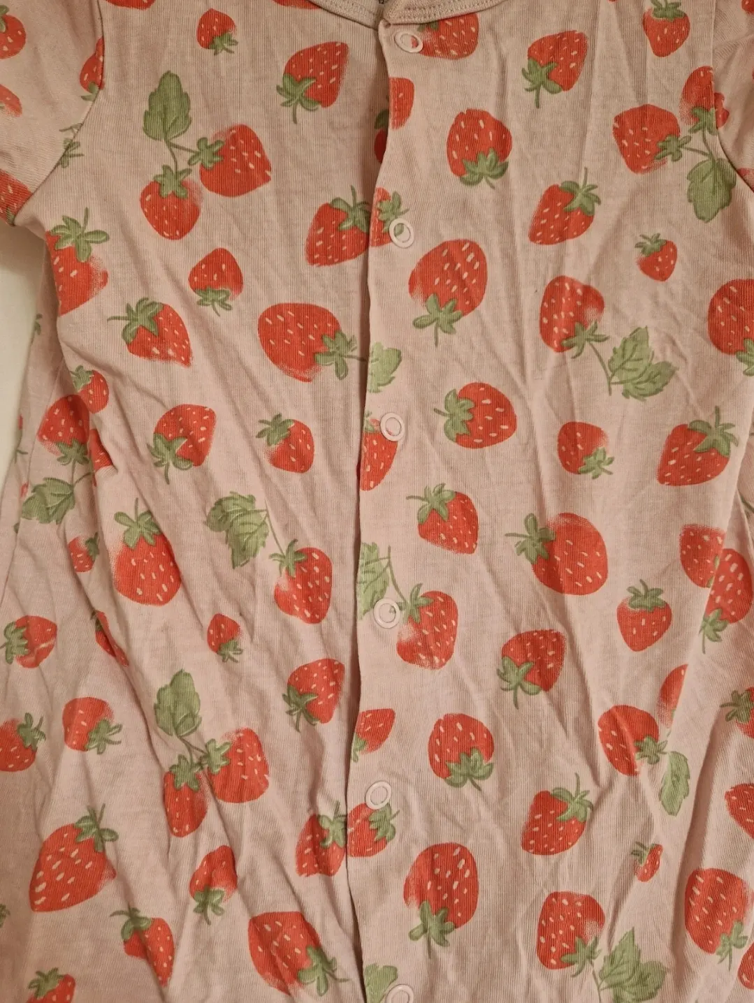 Sommer Strampler Kurzer Einteiler Erdbeere Strawberry