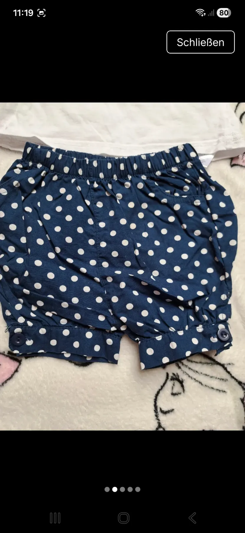 2 tlg. Set Disney minnie maus gr. 68 blau weis
