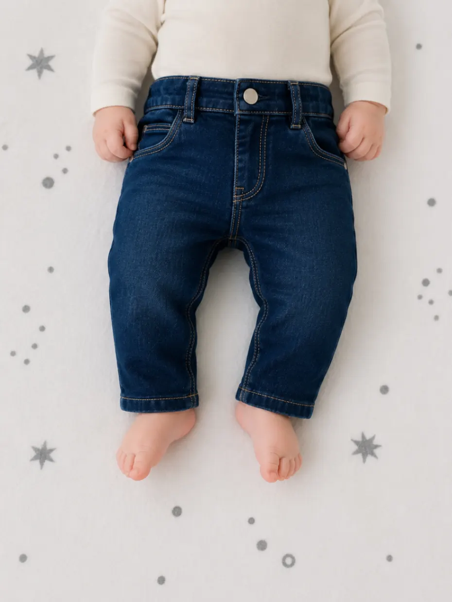 C&A Baby Jeans | Basic | Gr 74 | Dunkelblau | Herztaschen
