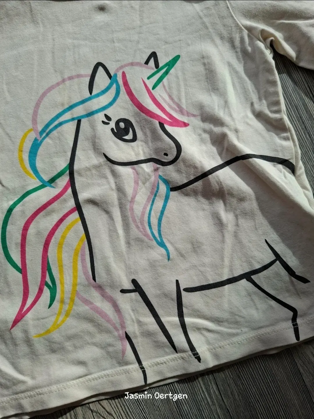 Einhorn-Langarmshirt | H&M | Gr. 98/104
