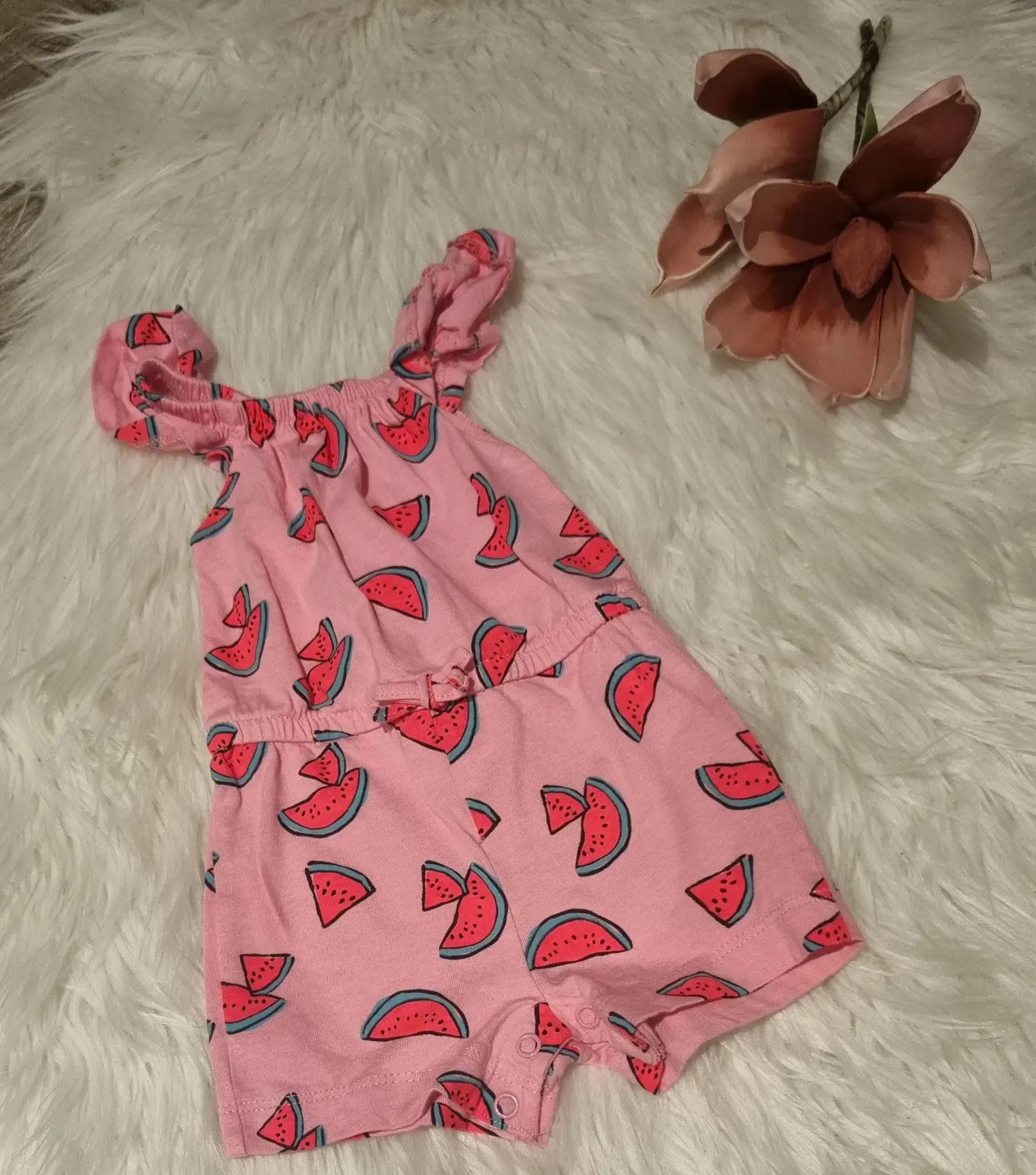 Sommer Jumpsuit Gr. 62 ~Melone~