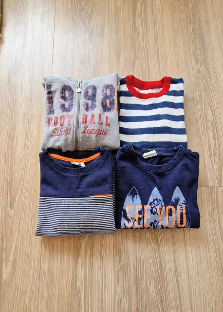 Jungen Set Paket 122 Pullover Sweatjacke