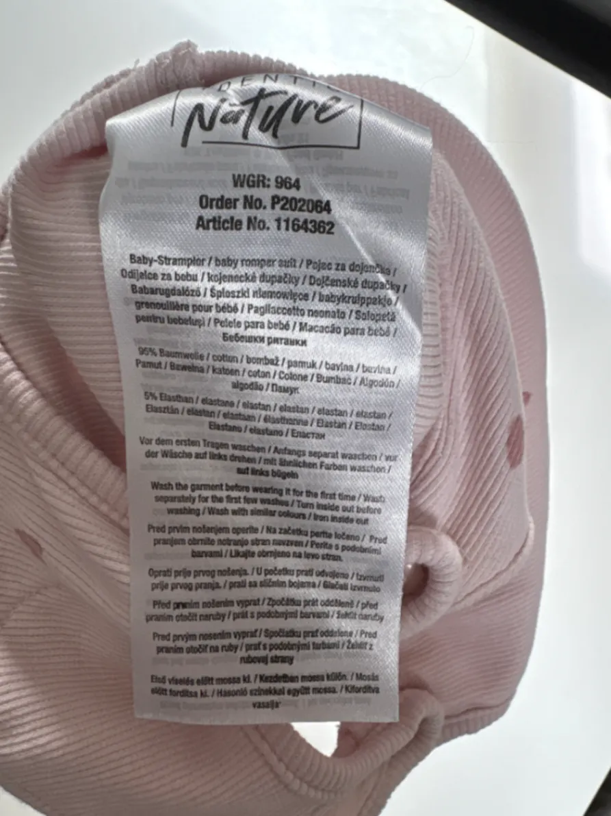 Organic Nature Strampler mit Herzchen Gr. 56 💗