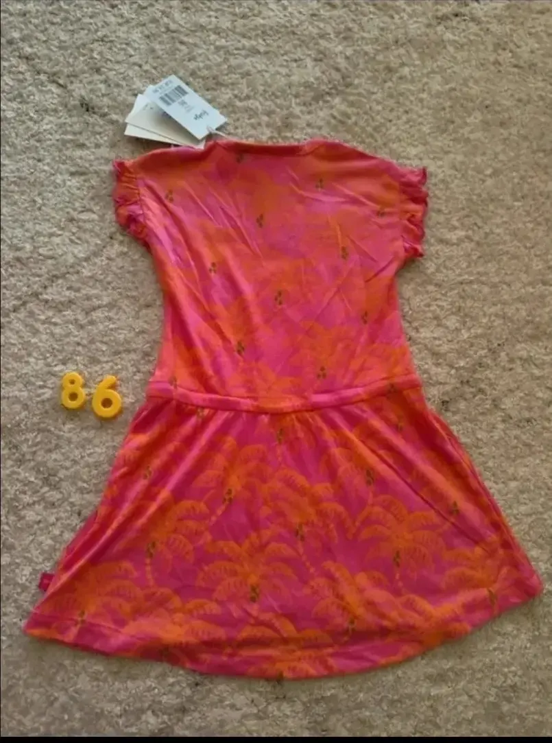 Feetje Samba Shake Kleid pink orange Größe 86