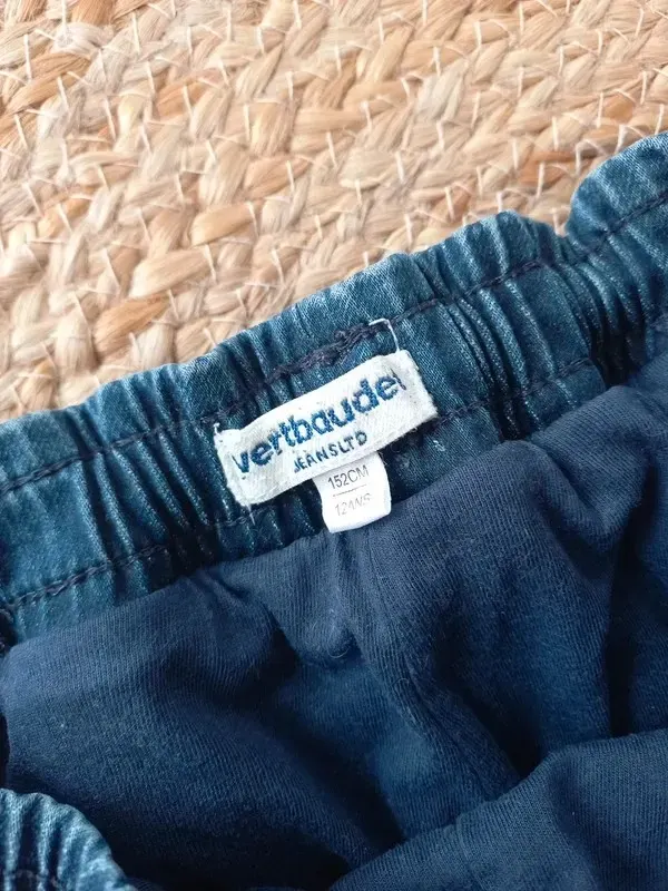 Vertbaudet Thermo Jogger Jeans Gr 152, Junge, Hose, gefüttert,navy, Winter