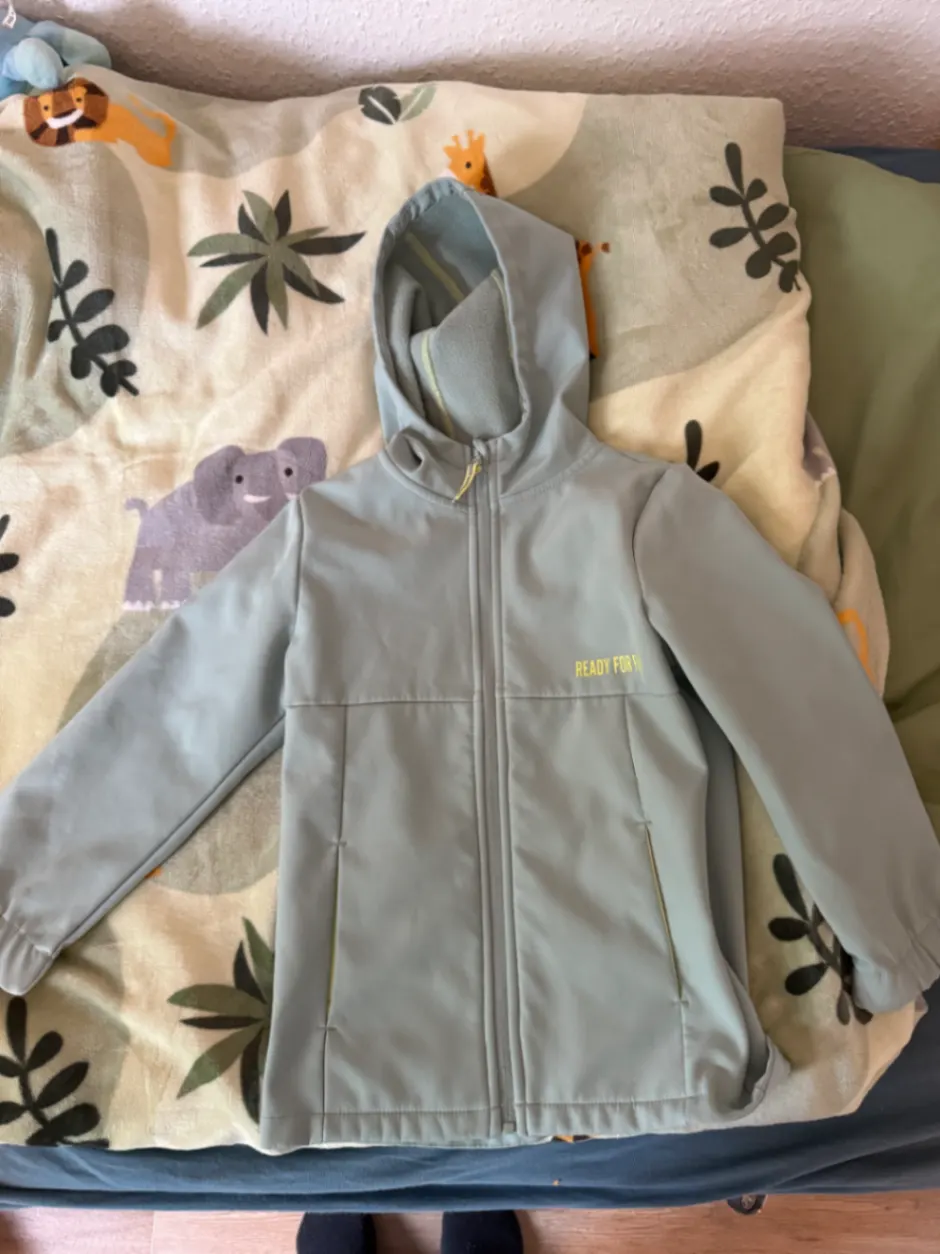 topomini türkise softschell jacke