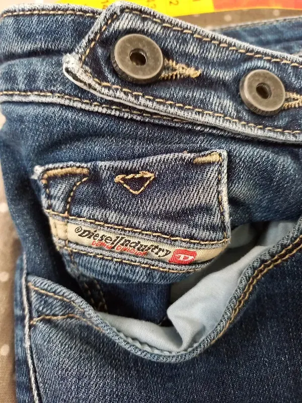 Diesel Jeans Gr 152, Mädchen, Skinny Fit, Hose, schmal, navy, dunkelblau