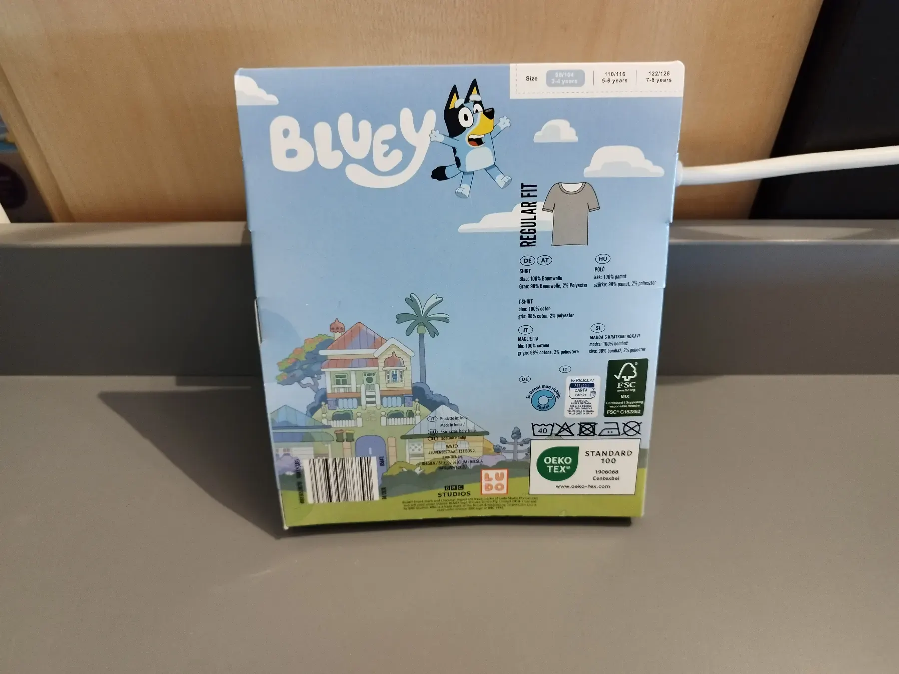 2er Set T-Shirts Bluey Größe 98/104