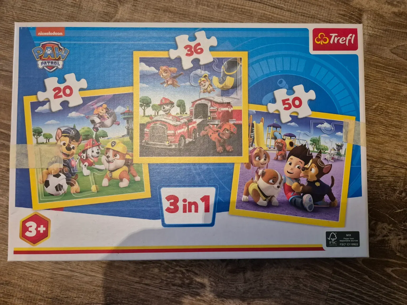 Puzzle 3in1 "Paw Patrol", Kinder, Trefl, ab 3 Jahre