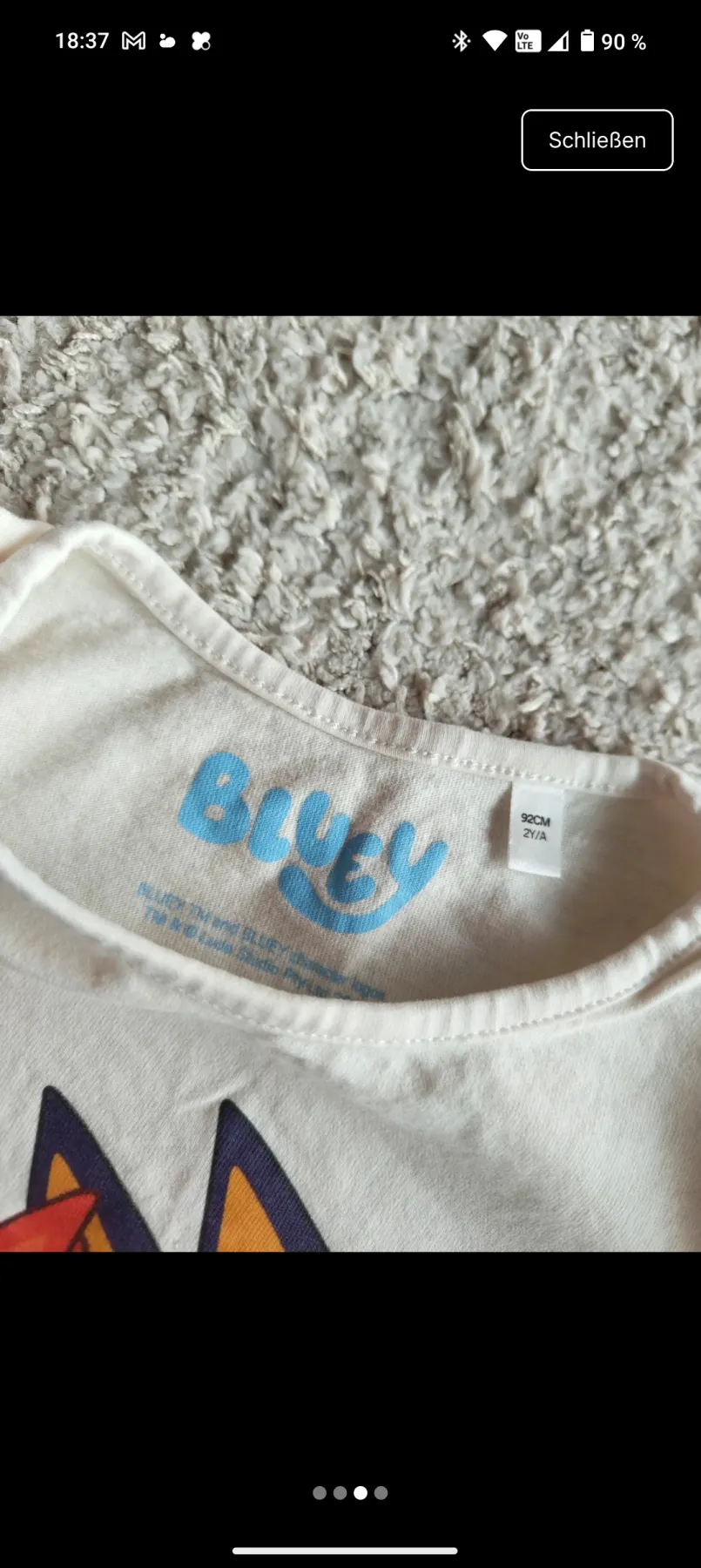 T-Shirt Größe 92 Bluey
