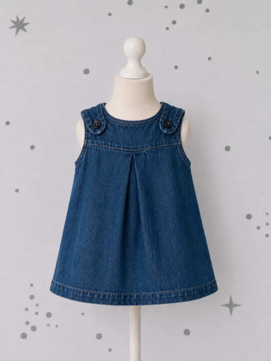 H&M Baby | Jeanskleid | Gr 68 | Denim | Latzkleid