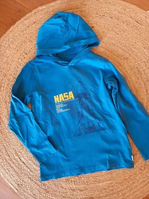 Jako-O Hoodie Pullover Gr 146/152 Junge, Shirt, Langarm, blau, Longsleeve