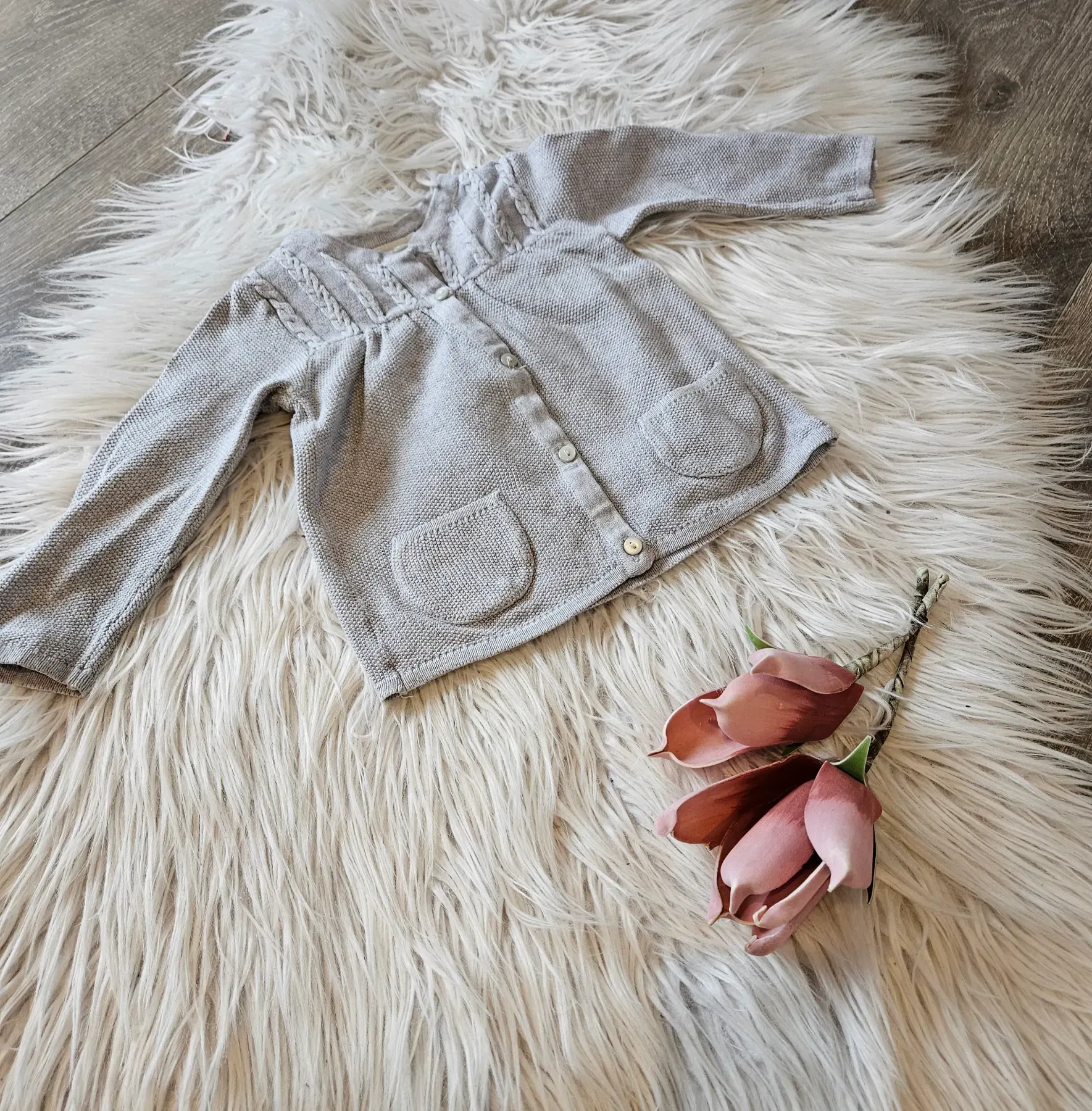 Strickjacke Mädchen Gr. 74