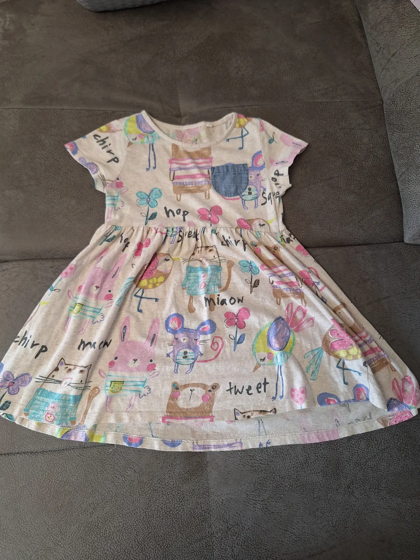 Kleid Tunika Next 116 besser bei 110 tragen