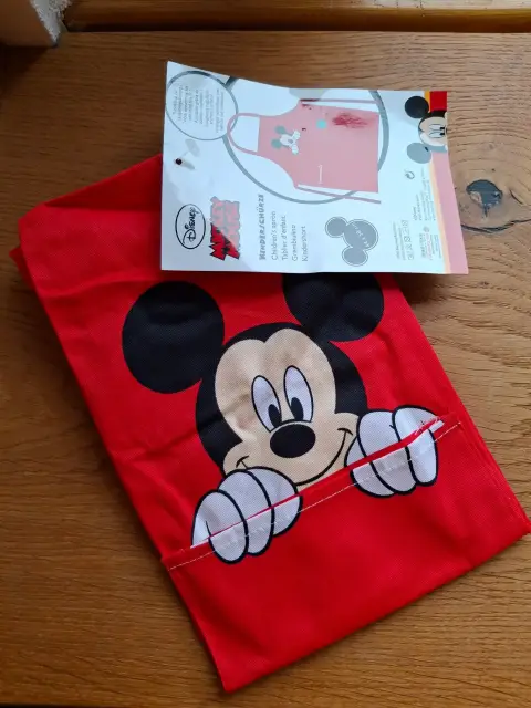 Thermomix Disney Micky Mouse Kinderschürze rot 44x58cm neu