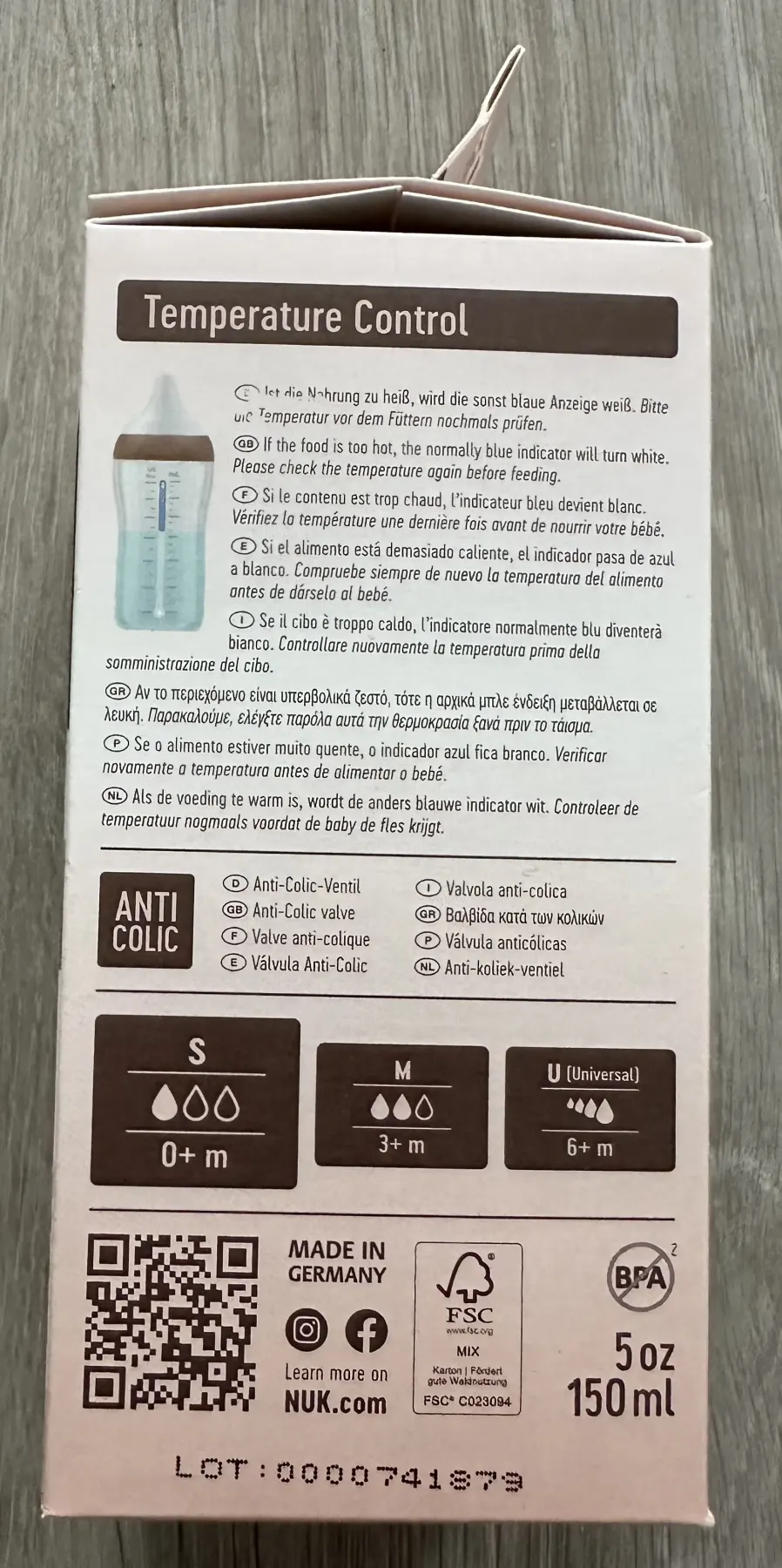 Flasche Babyflasche NUK Perfect Match