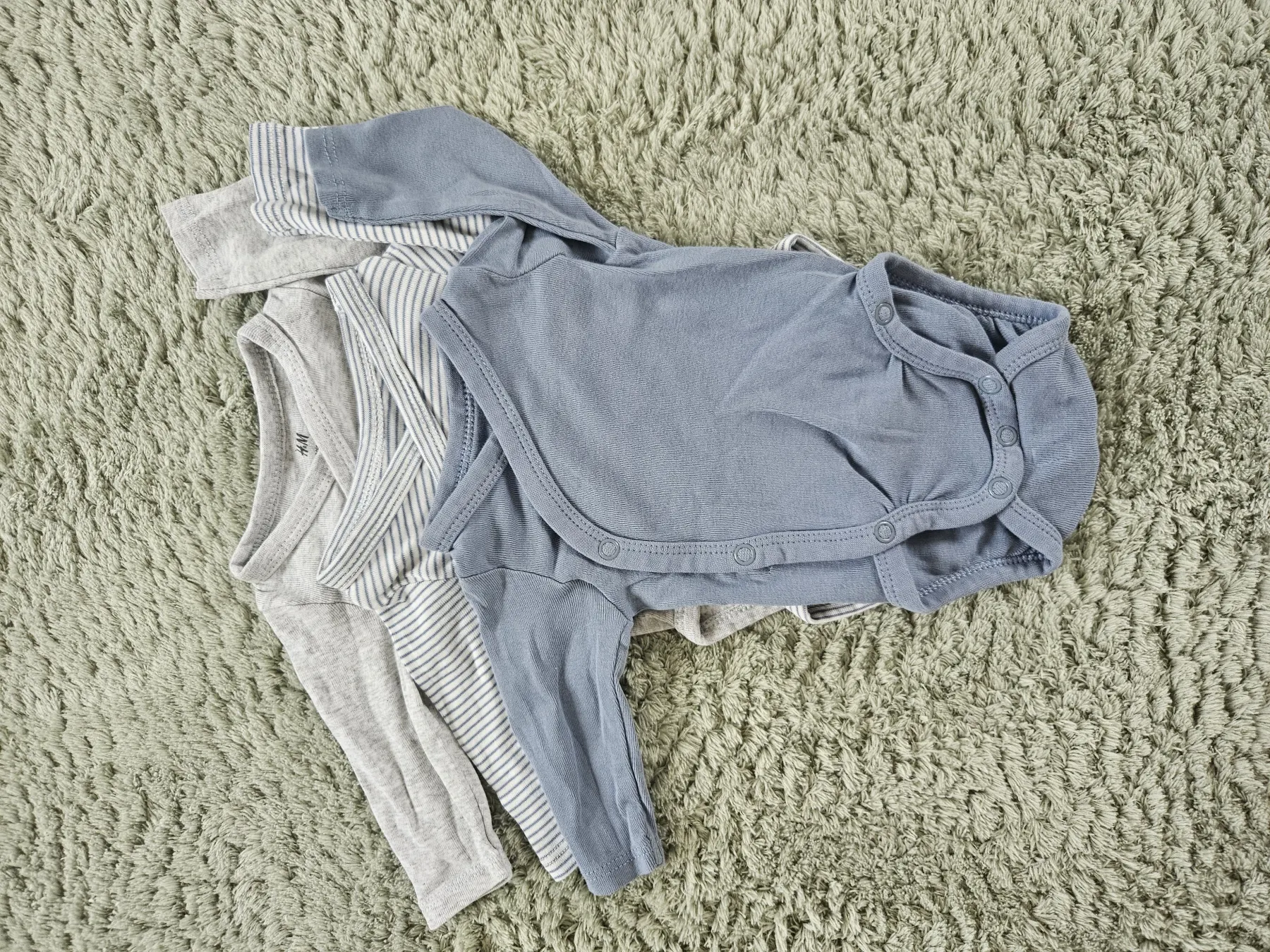3er Set Langarm-Wickelbodys – Neu nur gewaschen – Gr. 50