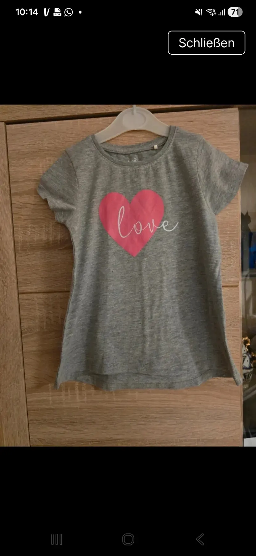 Schönes Mädchen Tshirt Neu Größe 104. Hinten etwas länger. Fokohila