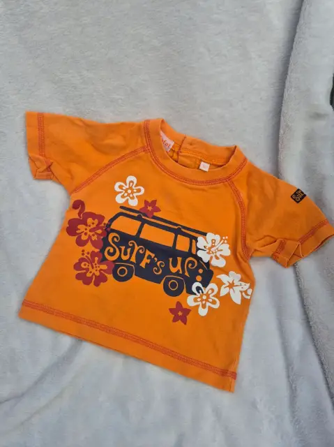 T-Shirt, orange, Jungen, Tüpfel, Größe 62