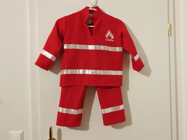 Faschingskostüm Feuerwehr Größe 104