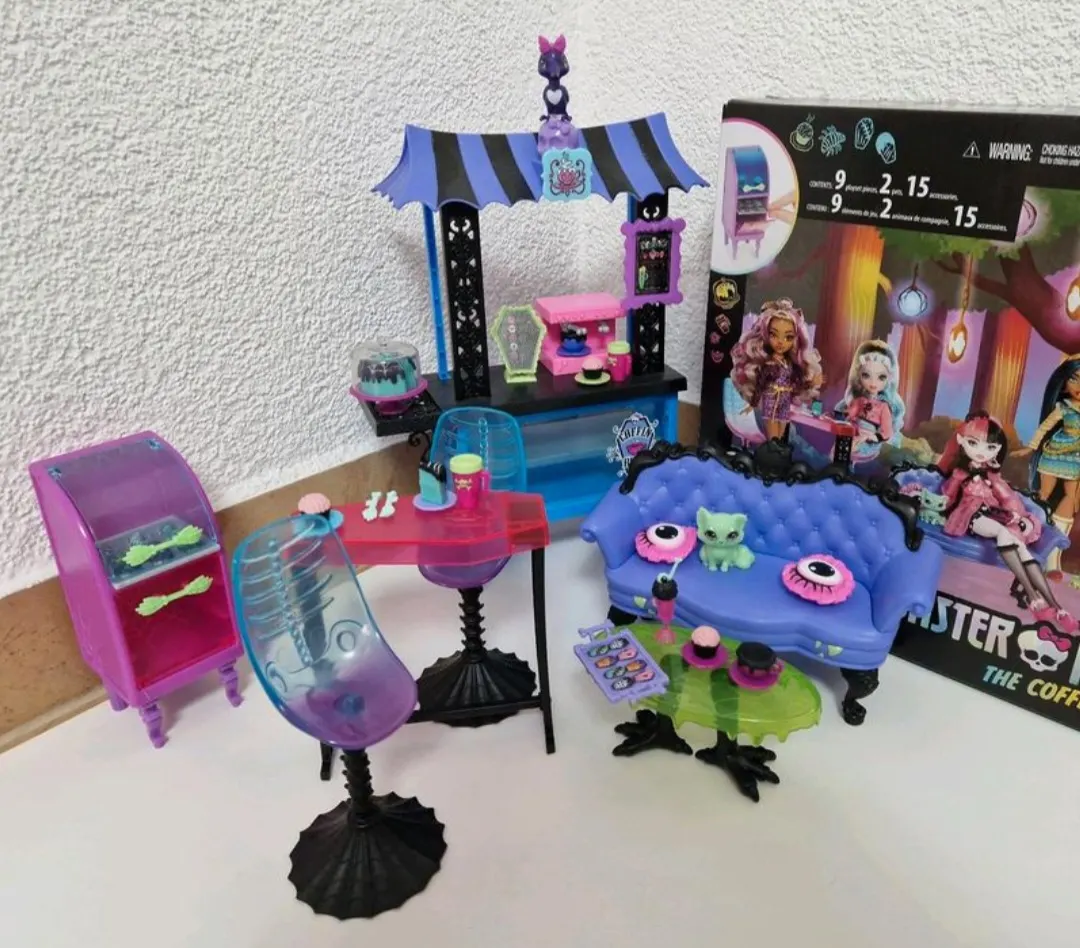 Monster High Cafe HMV78 Café Schwarze Seele Möbel Theke Zubehör