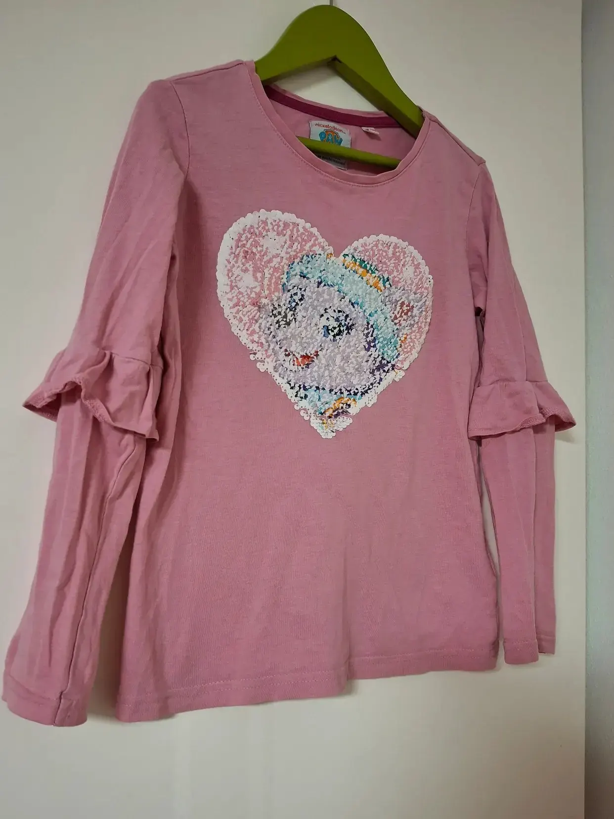 Paw Patrol langarm Shirt mit Wendepailetten 128