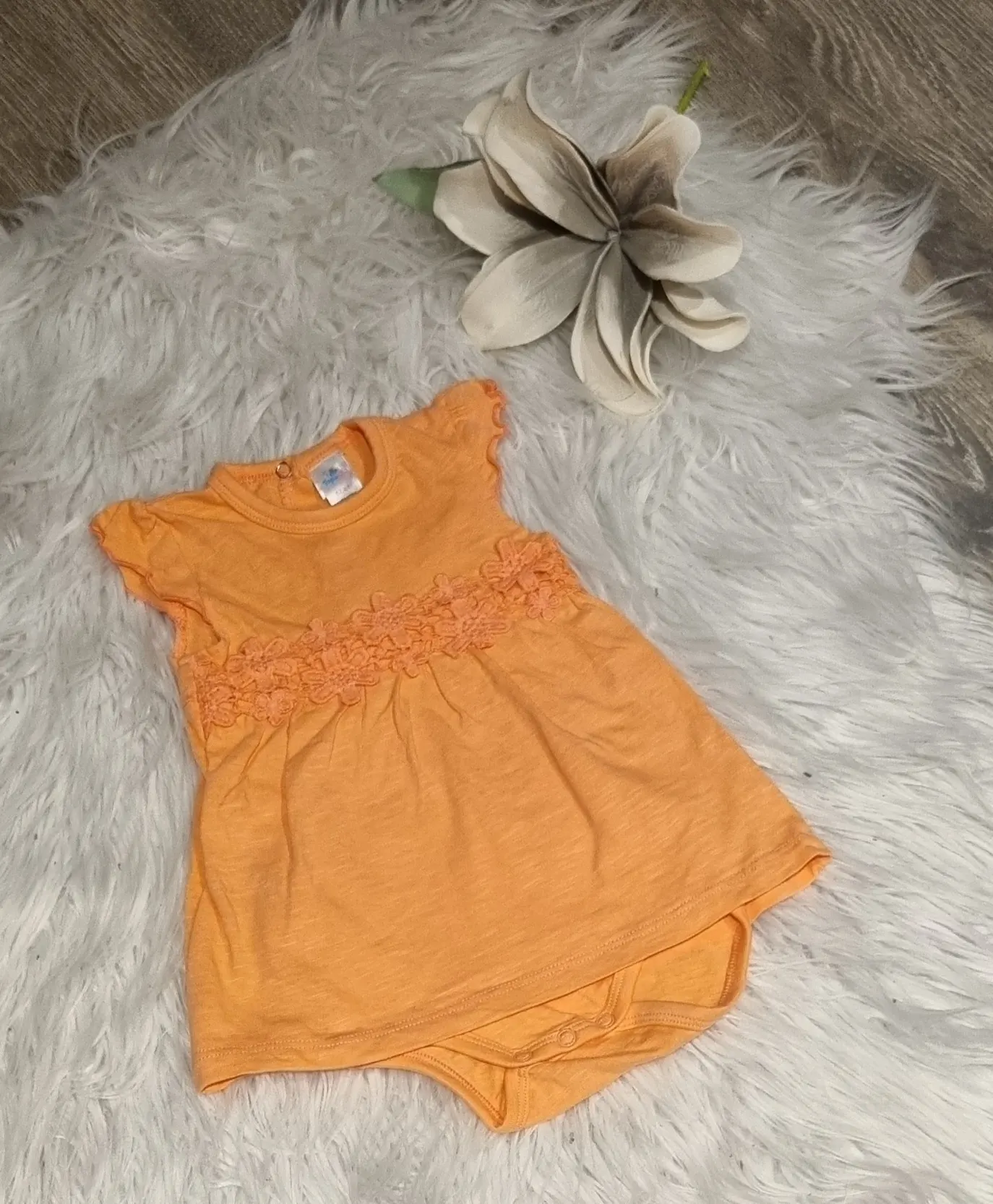 Baby Mädchen Bodykleid Sommer ~Spitze~ Gr. 62/68