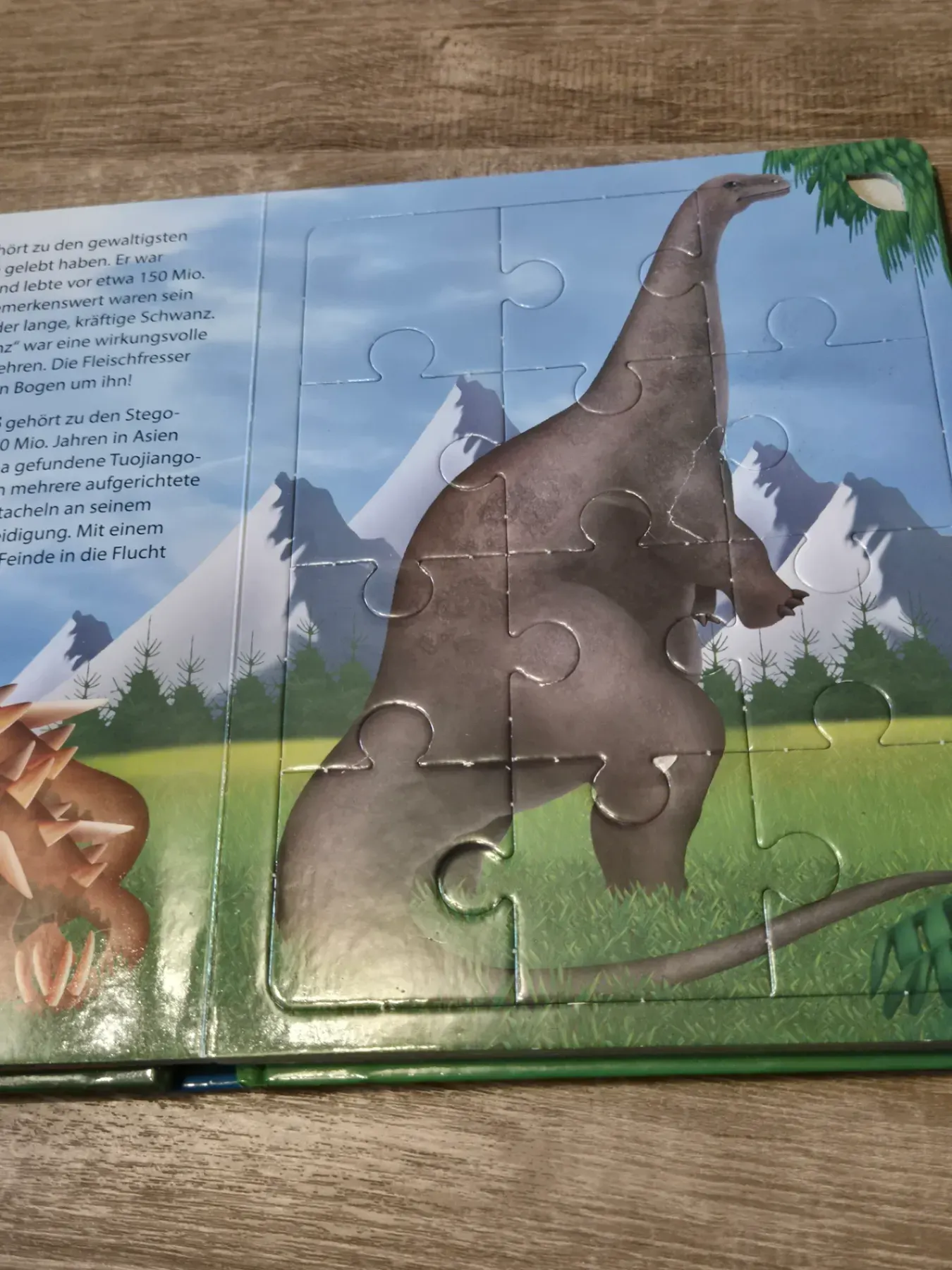 Puzzlebuch "Dinosaurier", 5 Puzzle, Trötsch Verlag