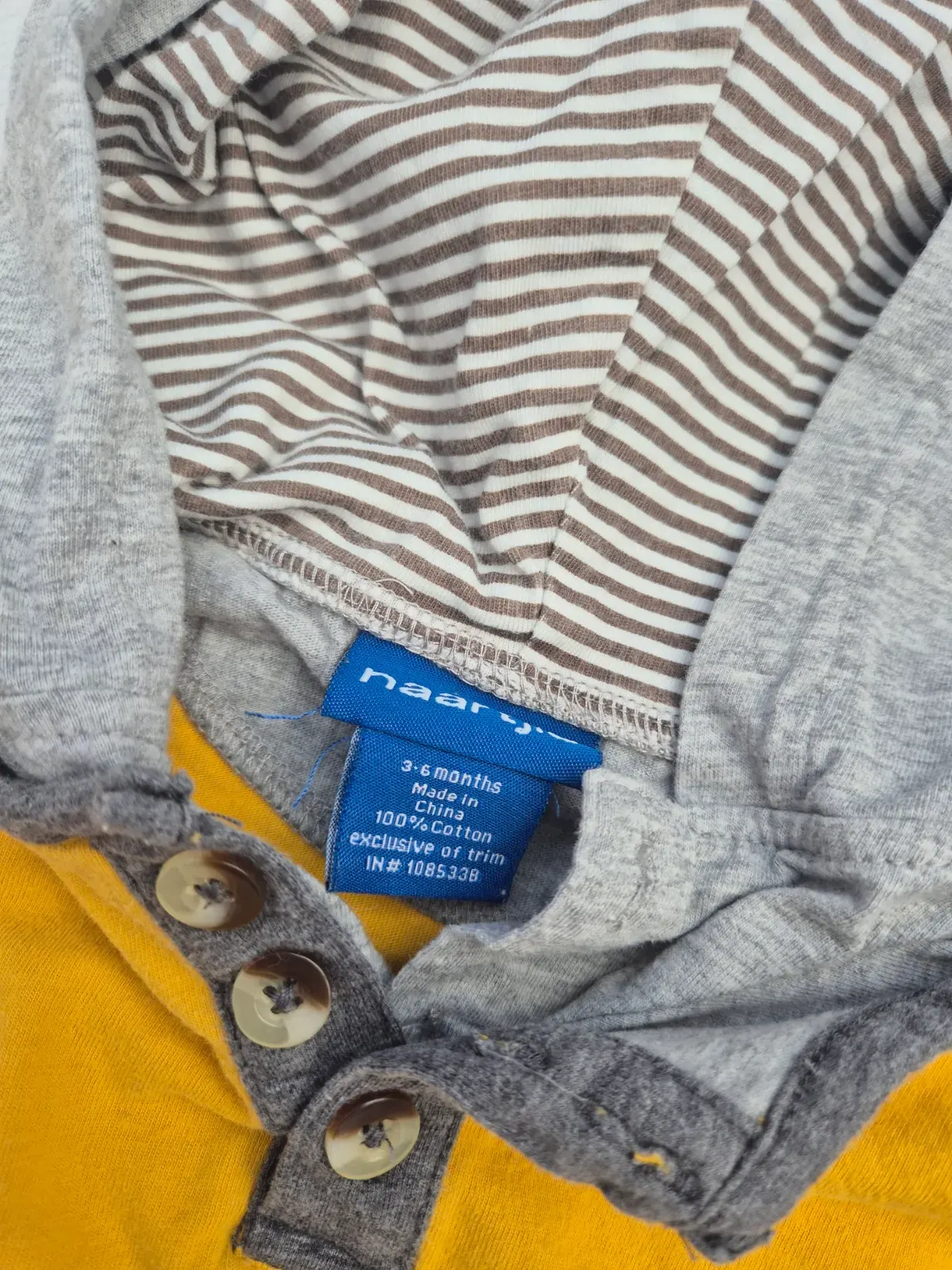 Langarmshirt, naartjie, Größe 62/68