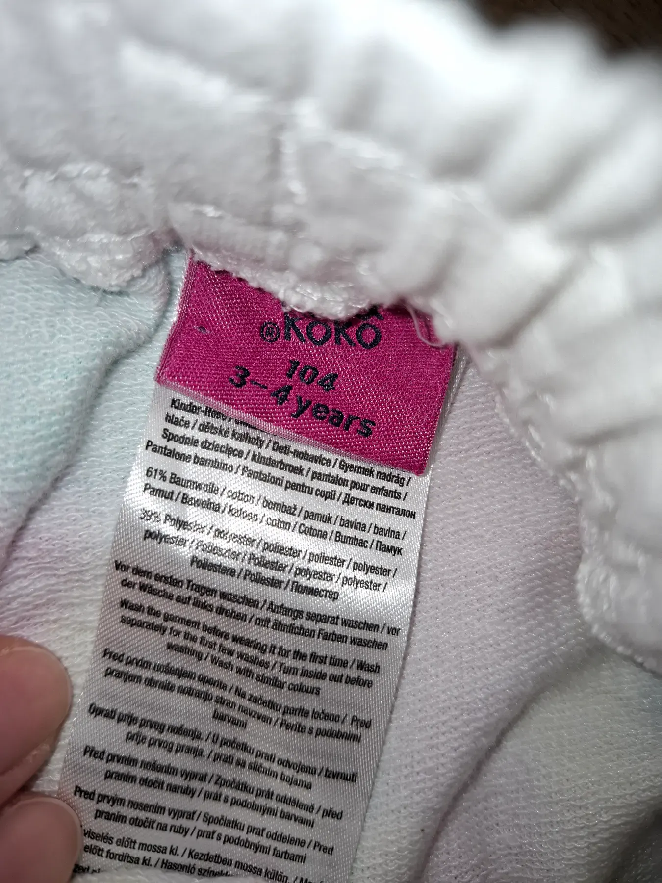 Shorts Größe 104