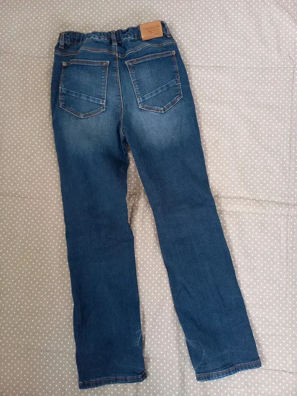 Vertbaudet Jeans Gr 152, Junge, slim, Elasthan, navy, blau, Hose