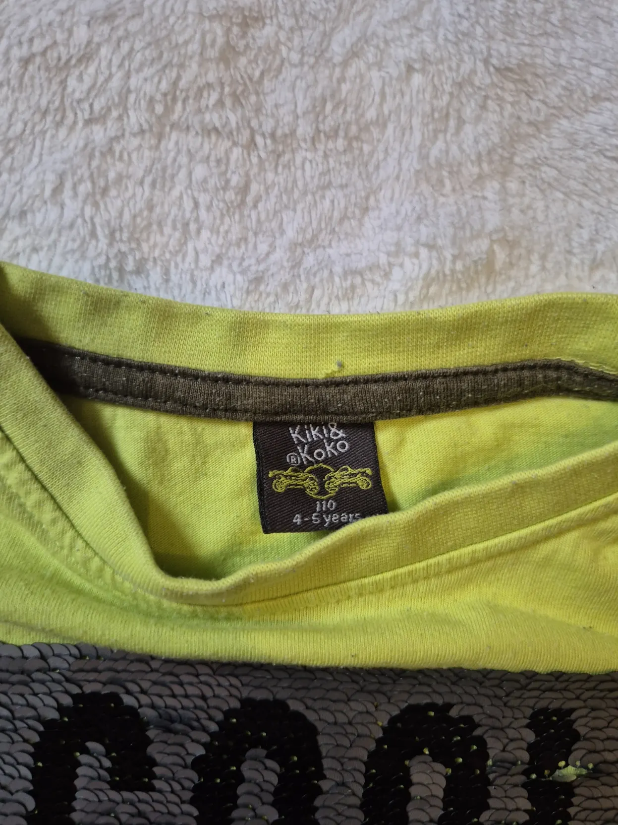 Paillettenshirt Langarmshirt, Jungen, grün, Kiki & Koko, Größe 110