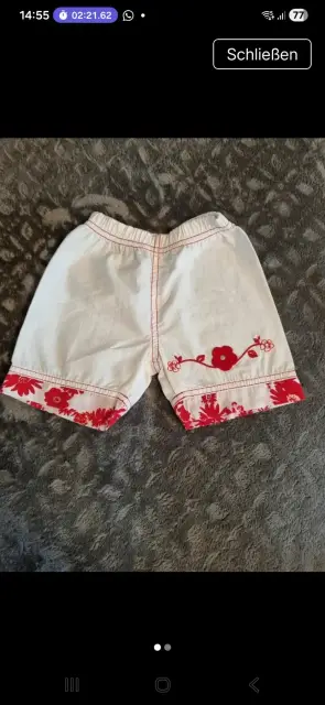 Süße Mädchen Sommer Shorts Größe 86. 1 mal getragen.