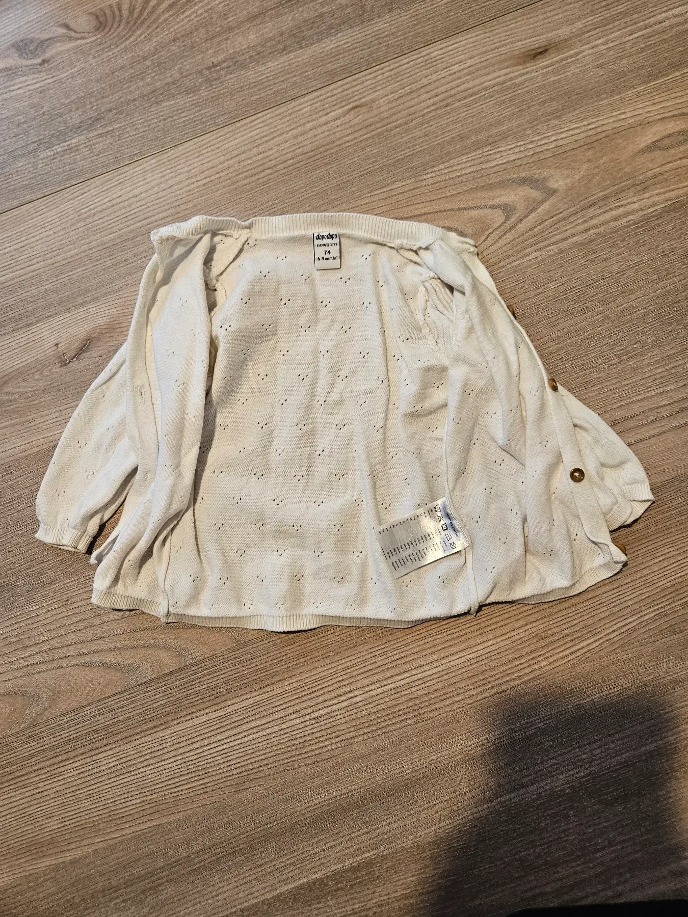 Süße dünne Strickjacke, Gr. 74