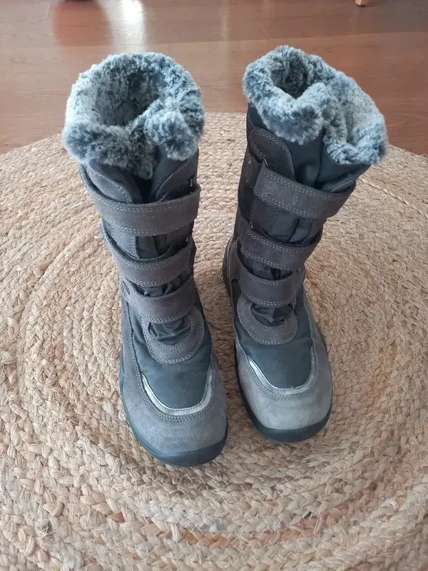 Primigi Winterstiefel Gr 38, Schneestiefel, Mädchen, Goretex, grau, Winter, gefütterte Stiefel