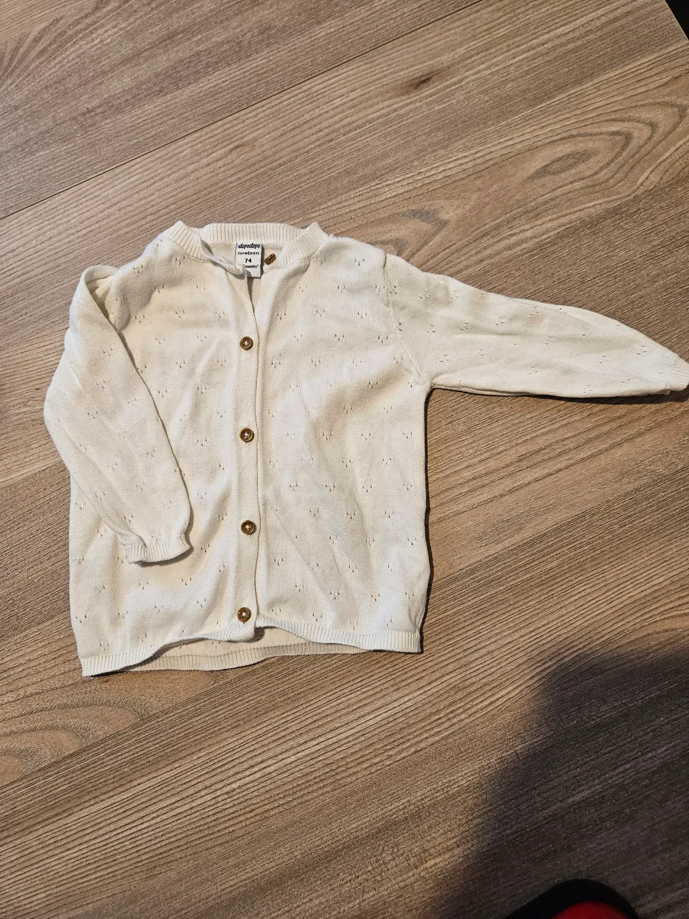 Süße dünne Strickjacke, Gr. 74