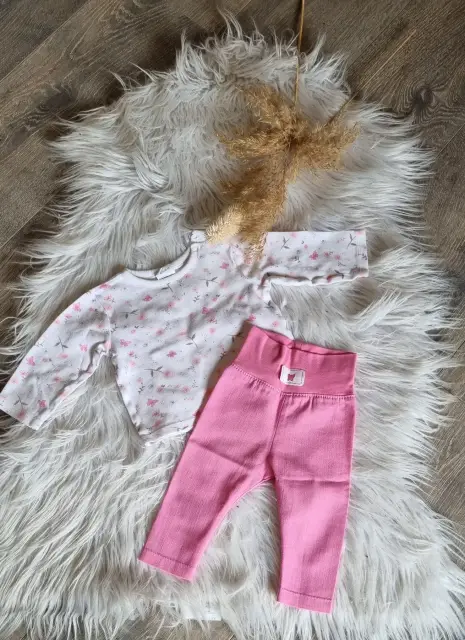 Handmade Handmade Baby Mädchen Set Gr. 62 ~Schmetterling/Blumen~