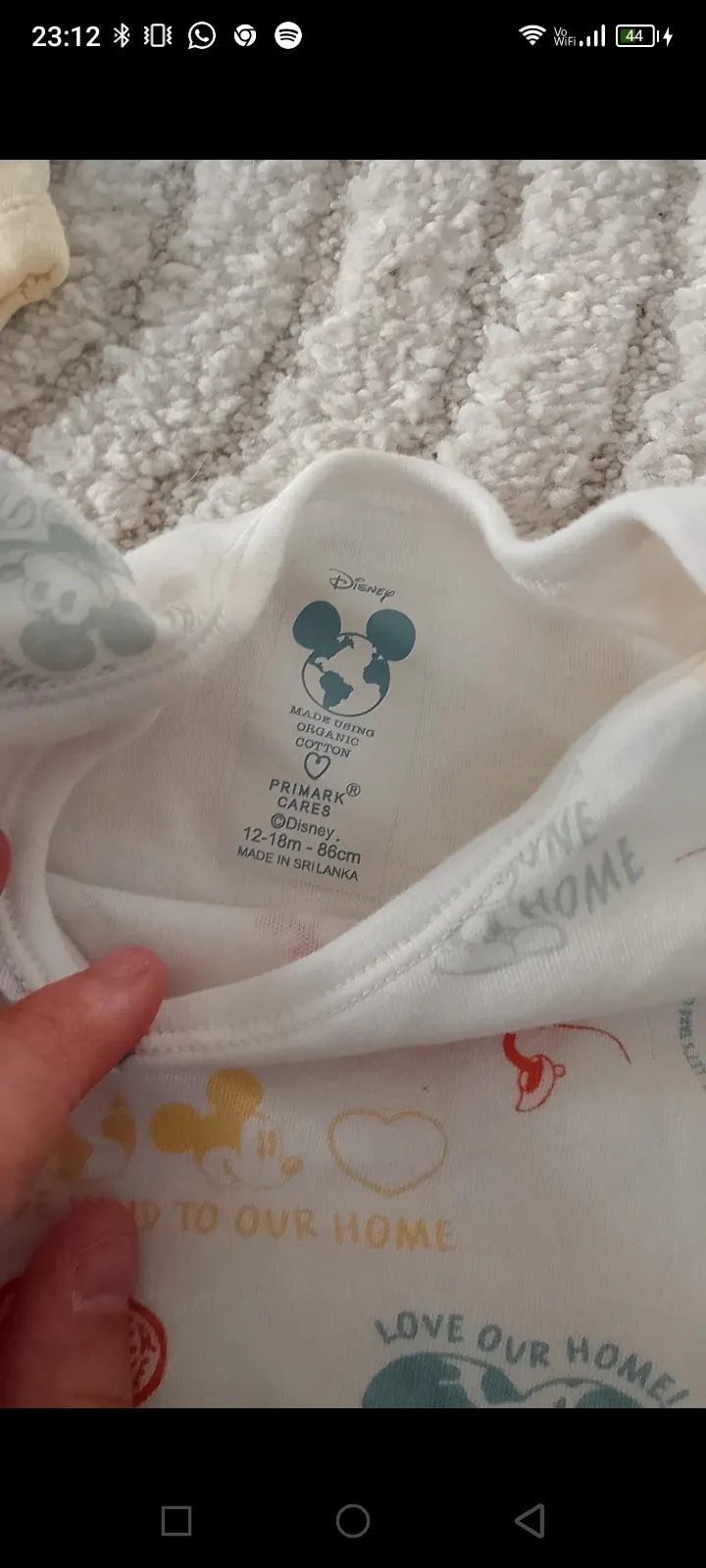 Disney Primark Body Set Gr 86 | Micky Mouse Print