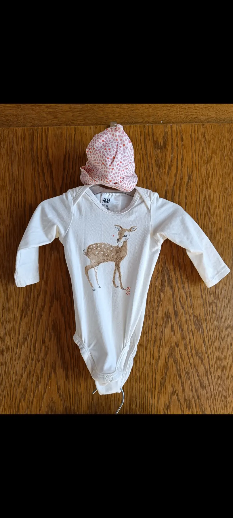 Langarm Body + Hose & Mütze H&M Größe 56 Super Zustand