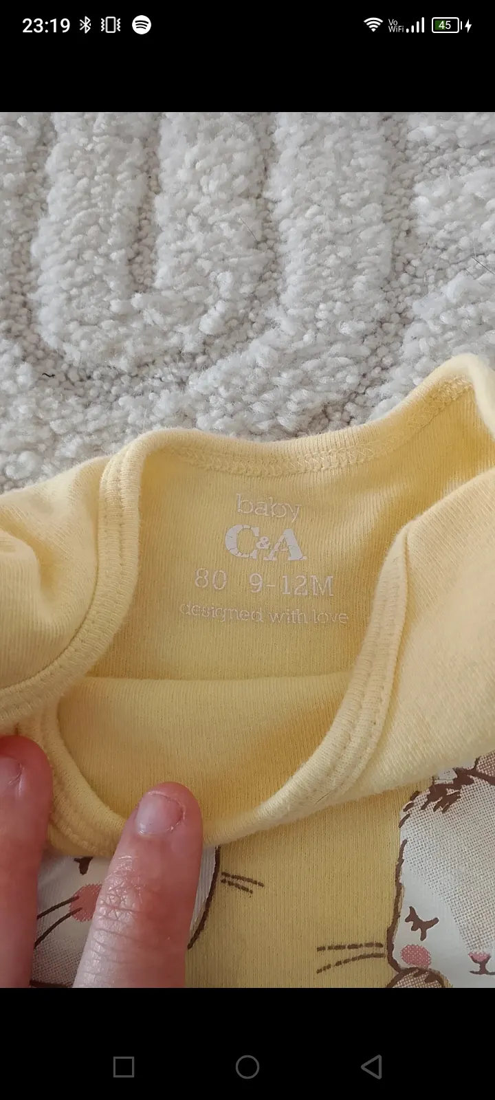 Hasen Body von C&A | Gr 80