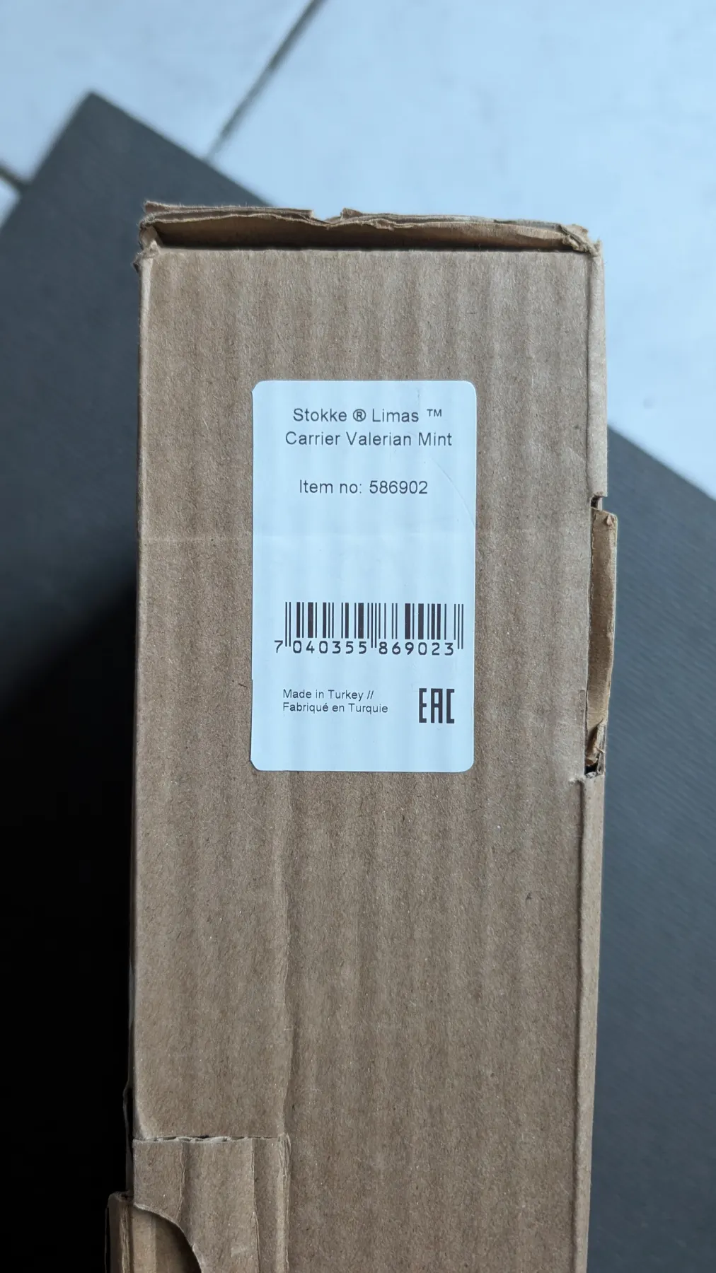 Babytrage Stokke Limas Valerian Mint, Trage