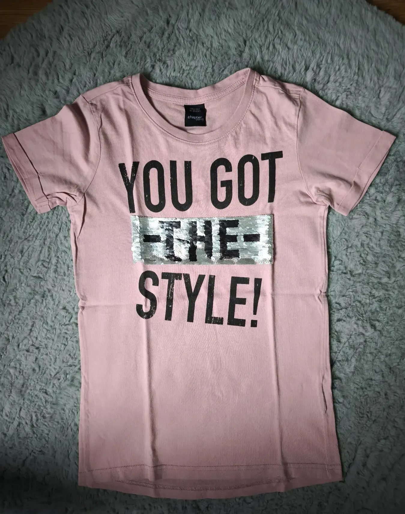 T-Shirt mit Pailletten