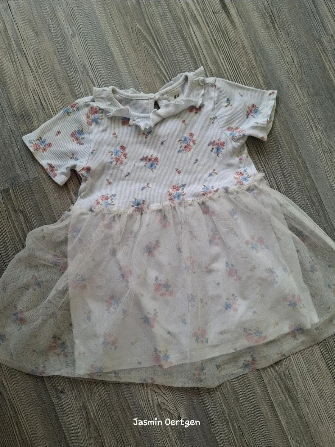 Tüllkleid mit Blumen | H&M | Gr. 80