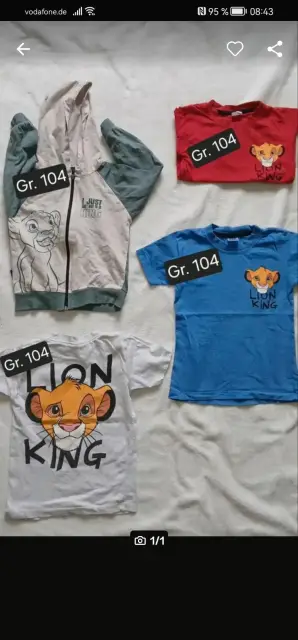 3 T-shirts und ein sweatshirt in der Fr. 104