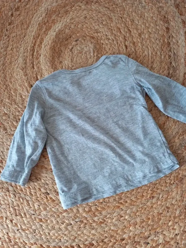 Tom Tailor Shirt Gr 68 Junge, grau, Langarm, Longsleeve, Herbst